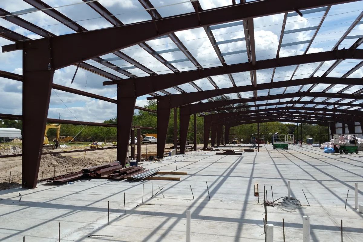 warehouse building structural frame