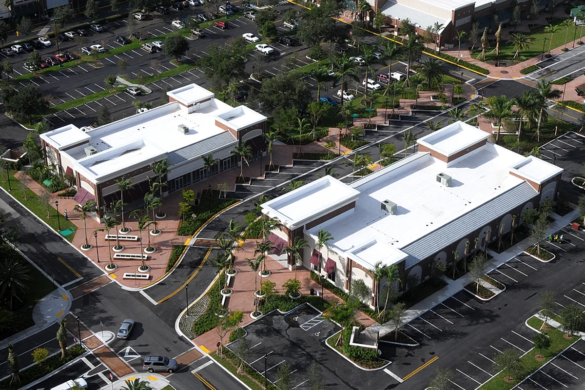 Shoppes at the Fountains aerial