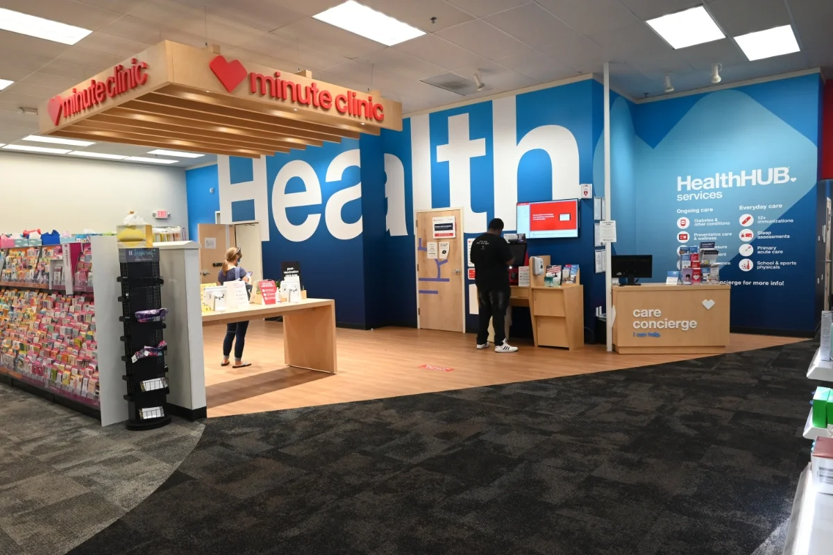 CVS interior pharmacy counter