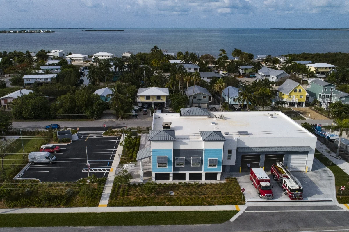 aerial of full property
