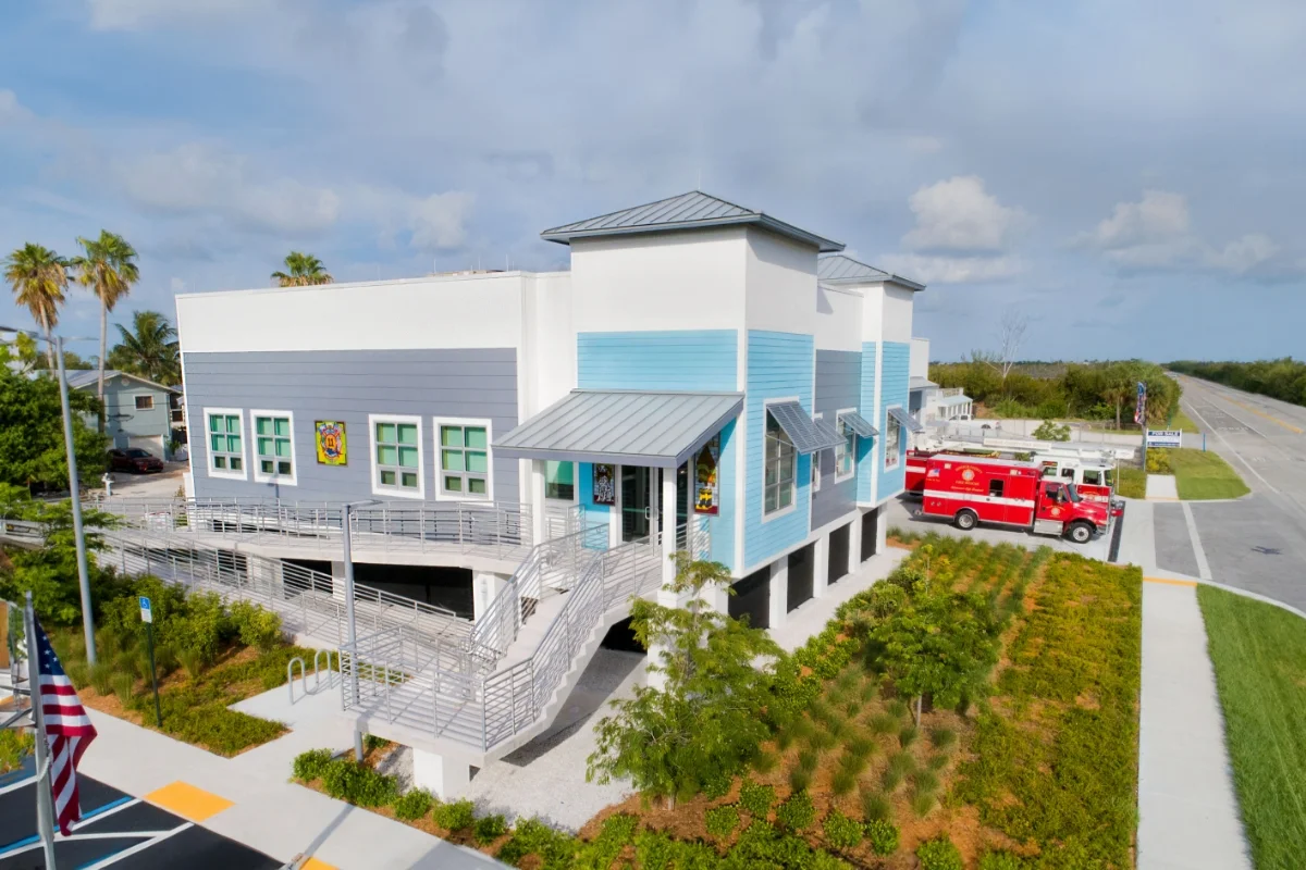 building exterior side entrance