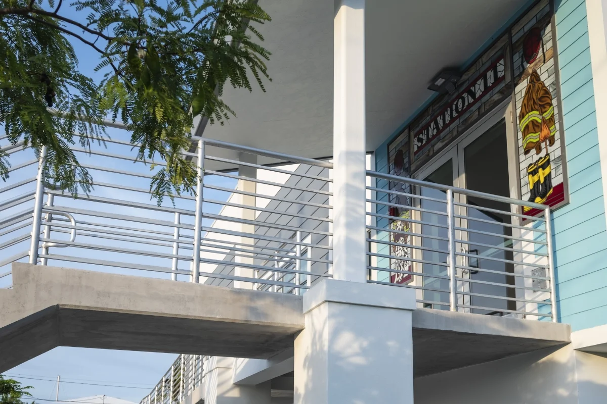 exterior elevated walkway