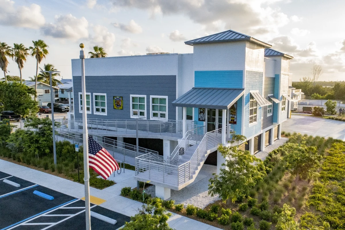building exterior side entrance