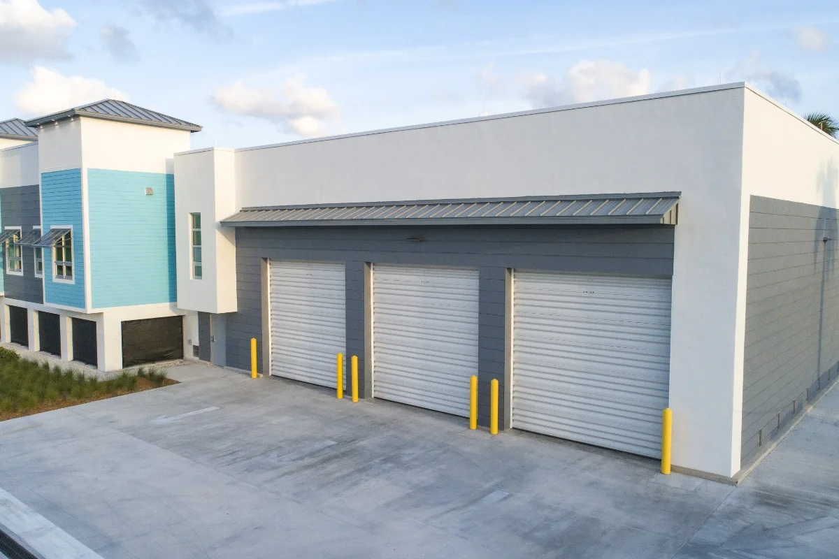 exterior of firetruck bays