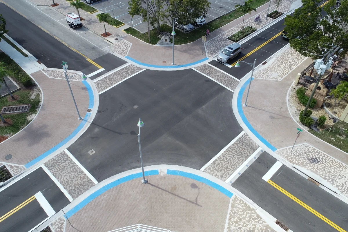 roundabout under construction
