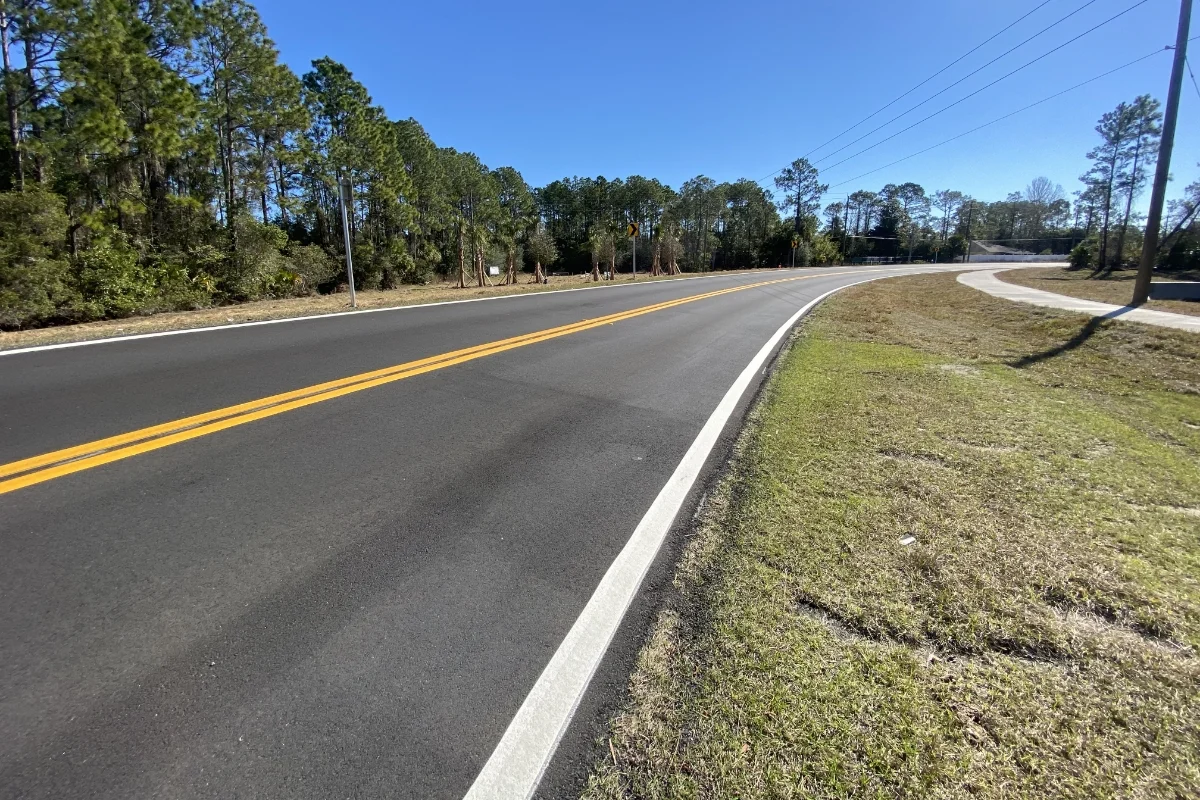 two-way roadway