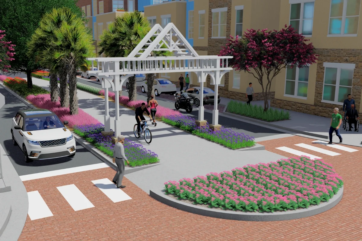 Ocoee Downtown Streets Redevelopment rendering