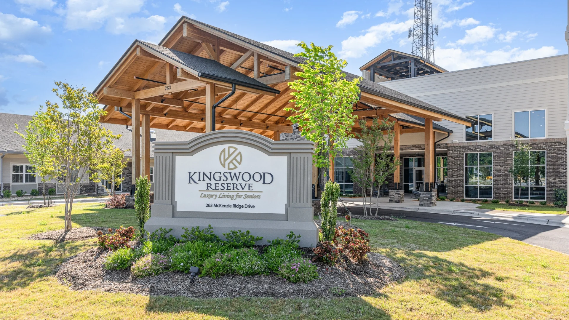 building exterior entrance and sign