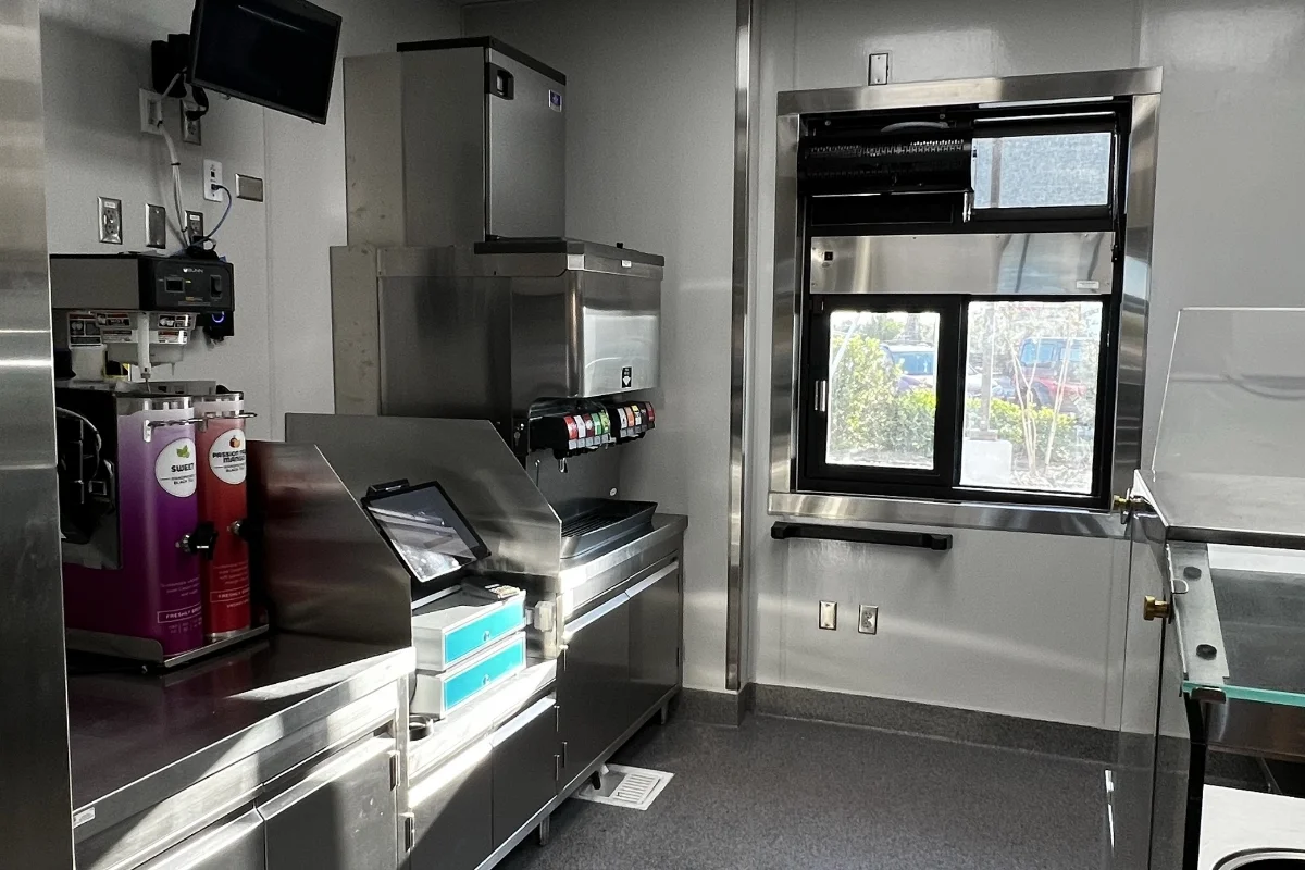 Panda Express Deltona drive thru service window interior