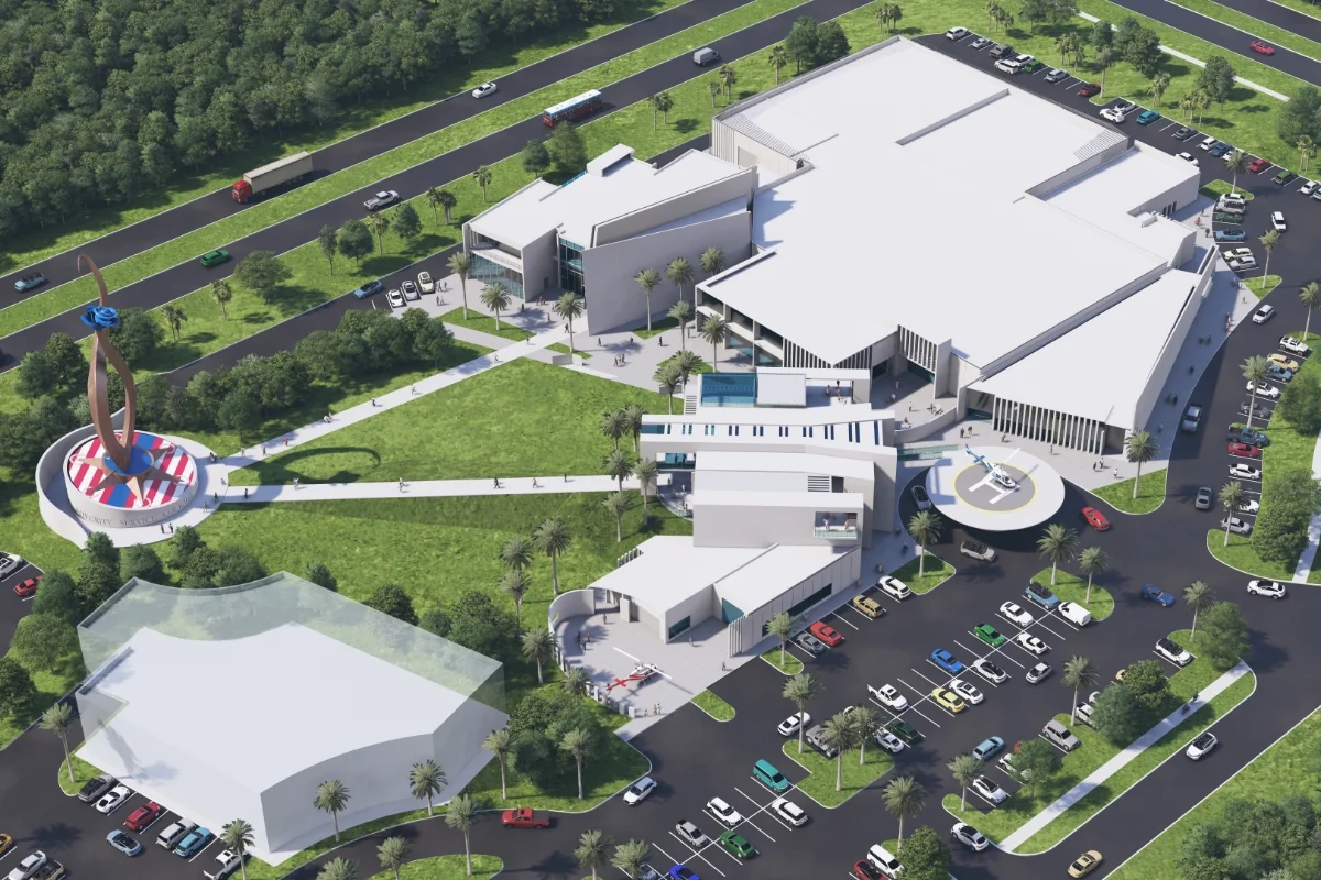 aerial view full site render