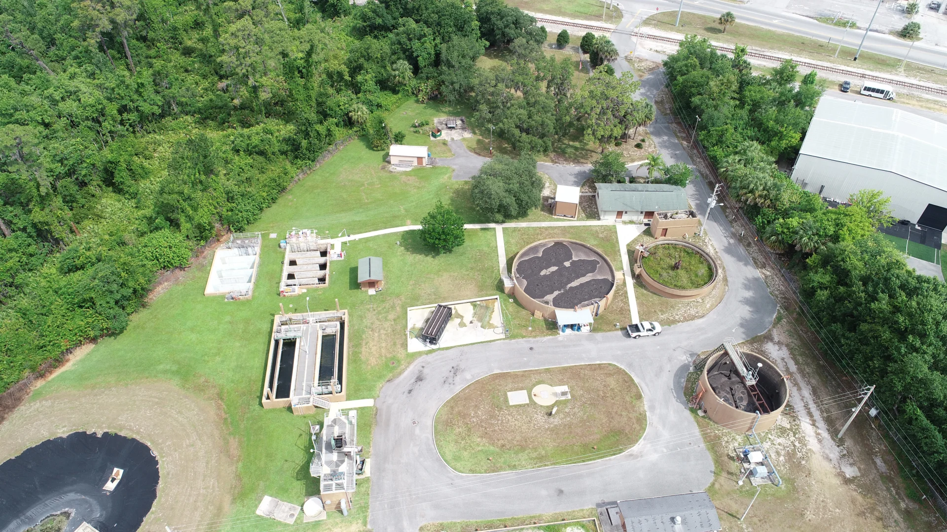 facility aerial view