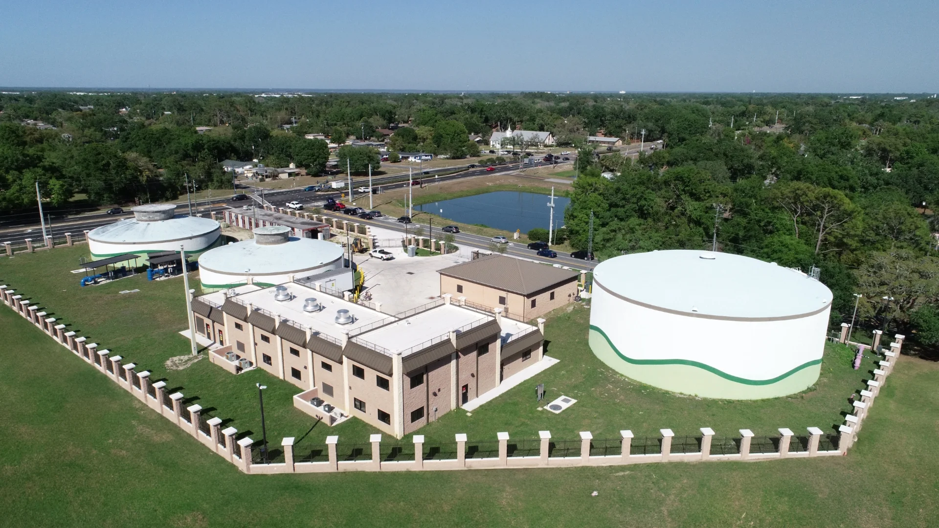 full facility aerial view