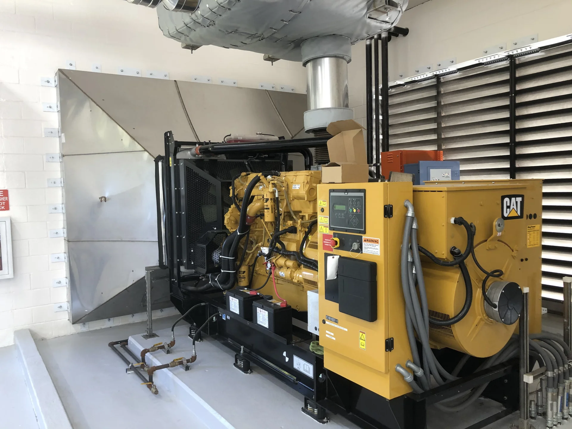 large yellow water pump
