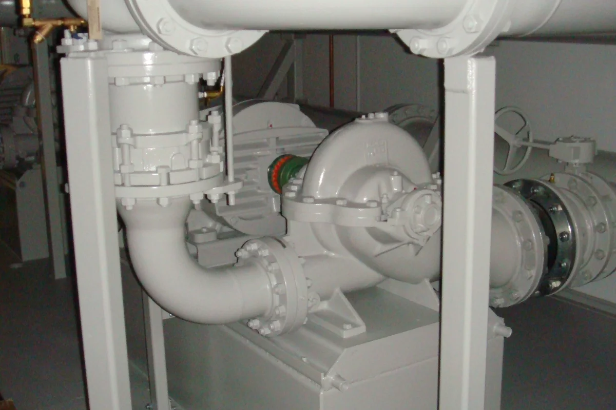large white water filter system