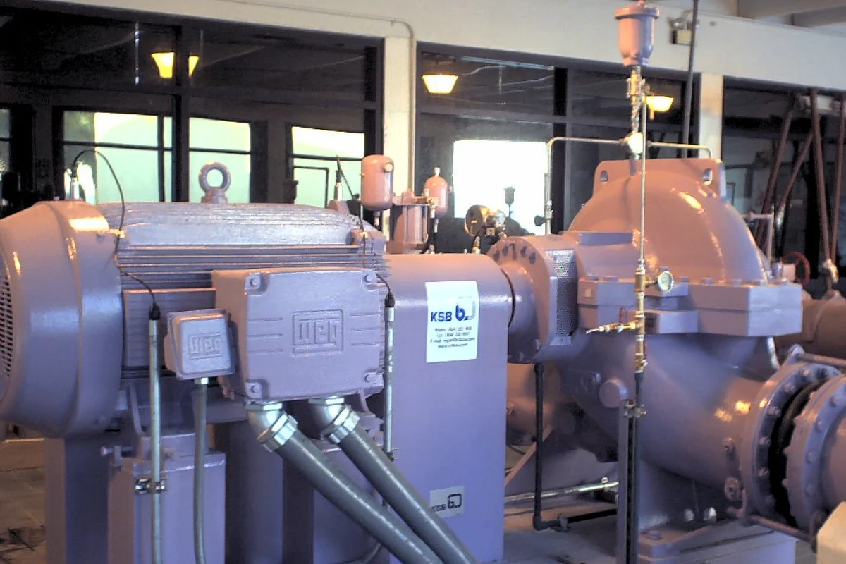 large grey water filter system