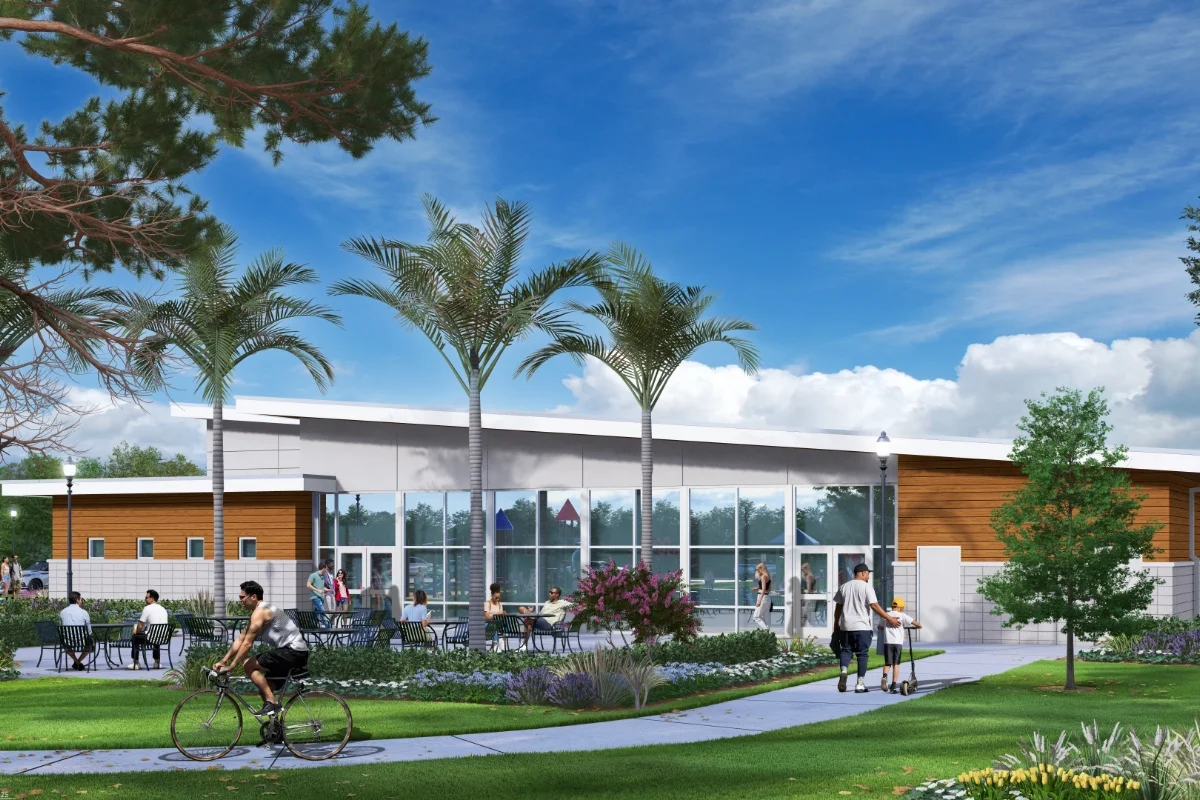 building side exterior rendering