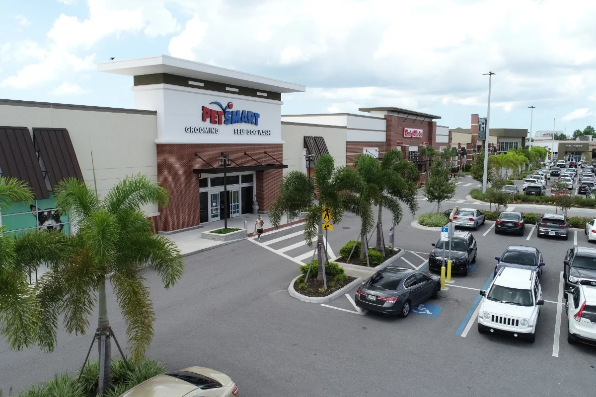 PetSmart exterior and parking lot