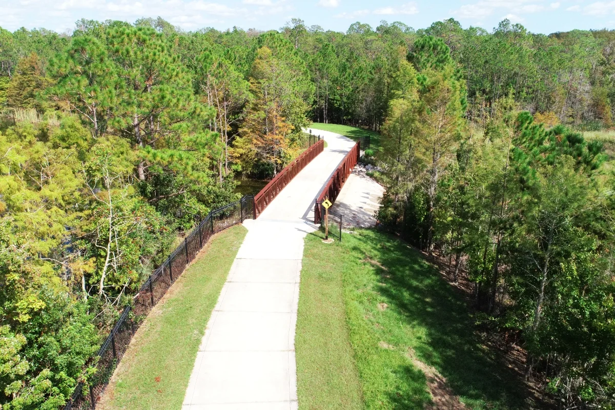 trail and footbridge