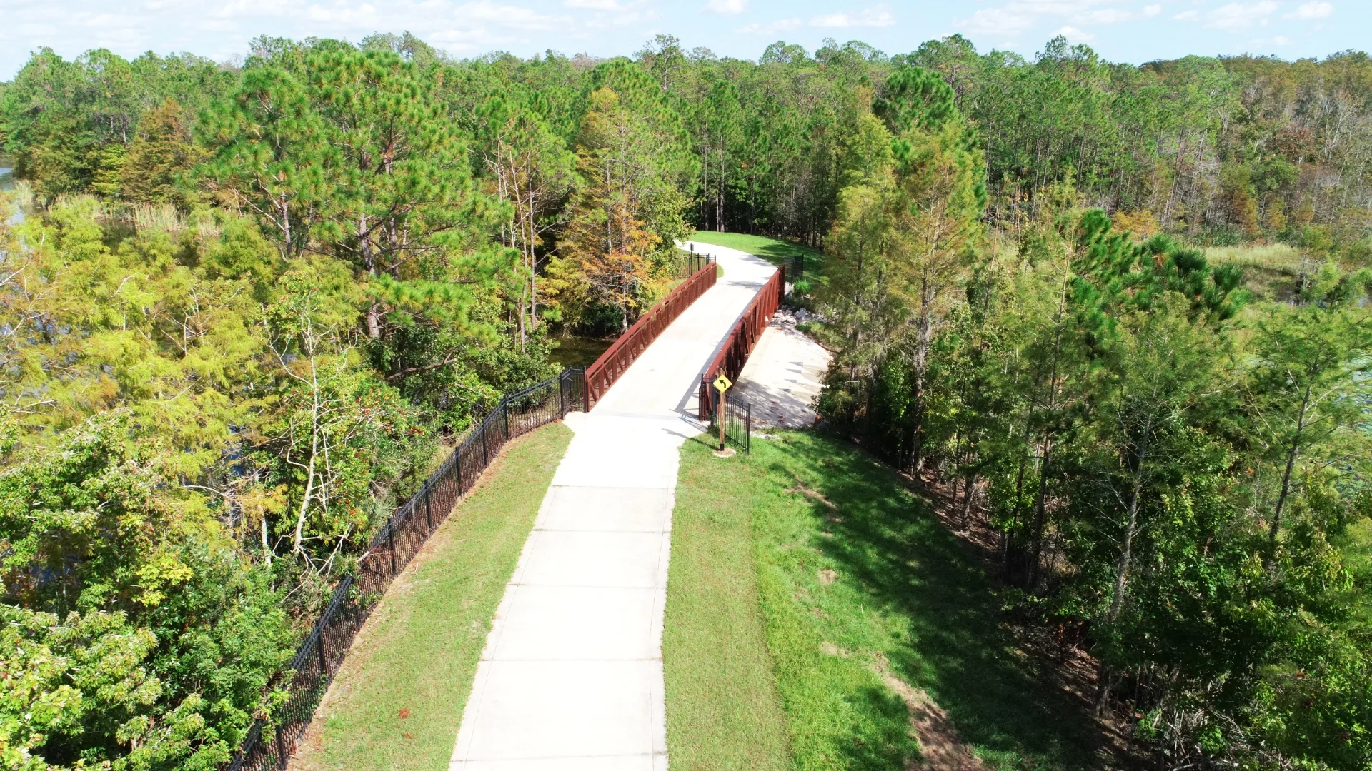 trail and footbridge
