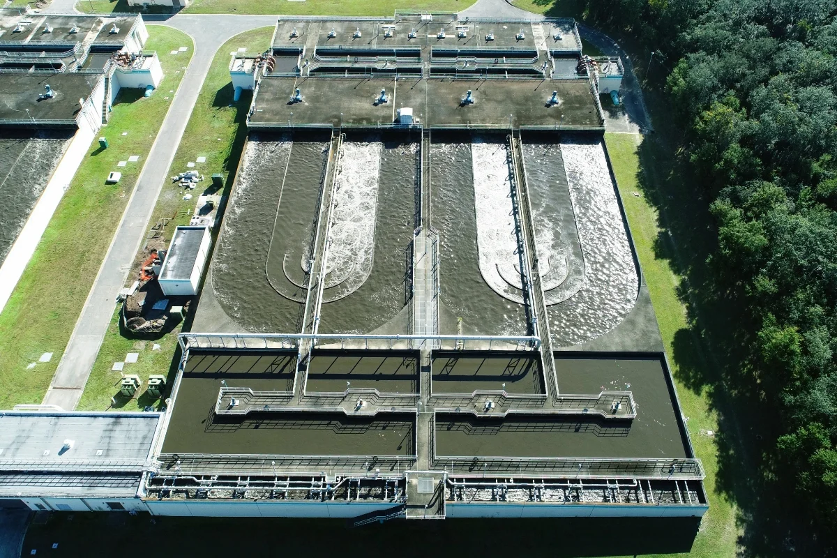 Iron Bridge water tanks aerial