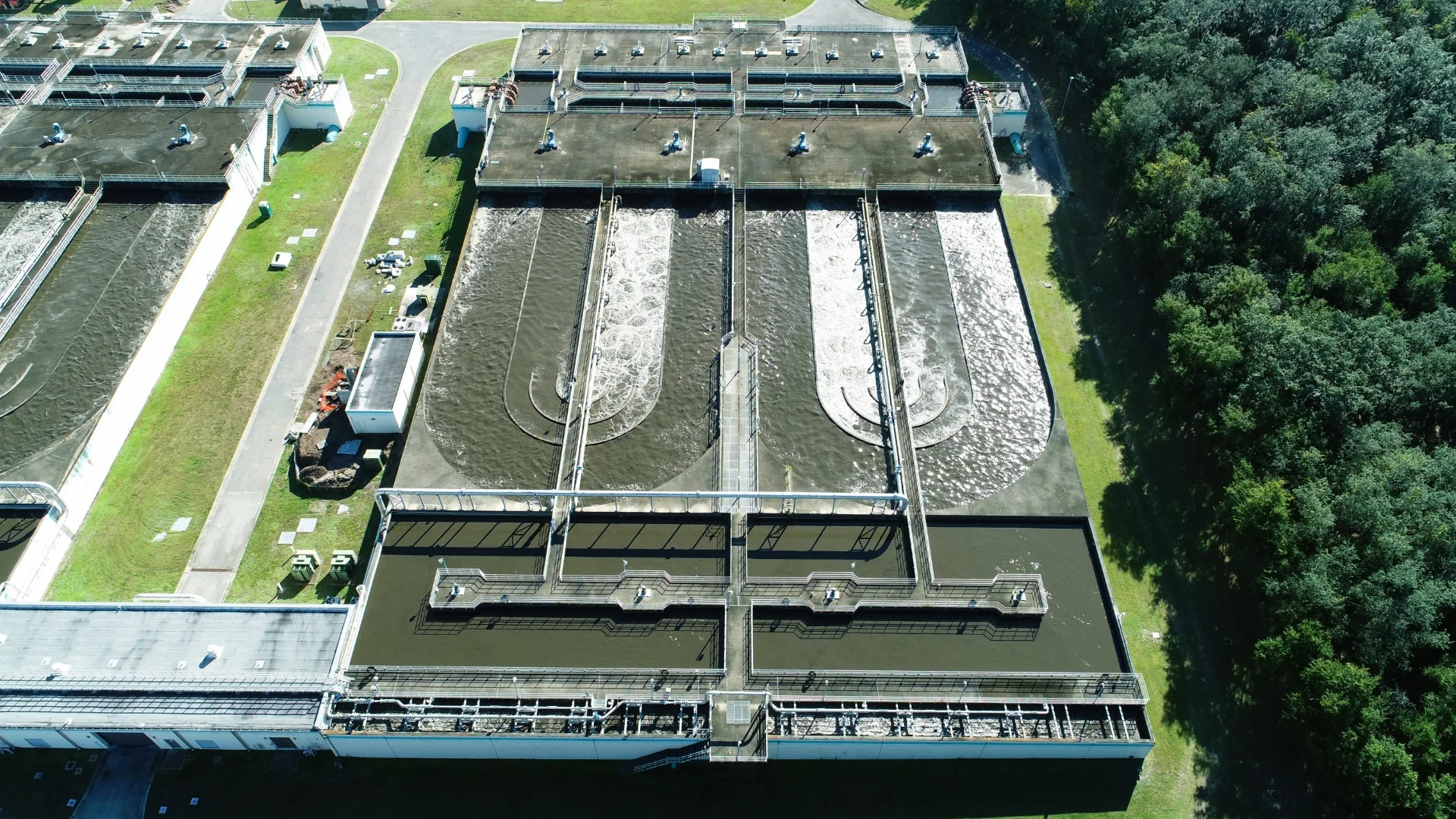 Iron Bridge water tanks aerial