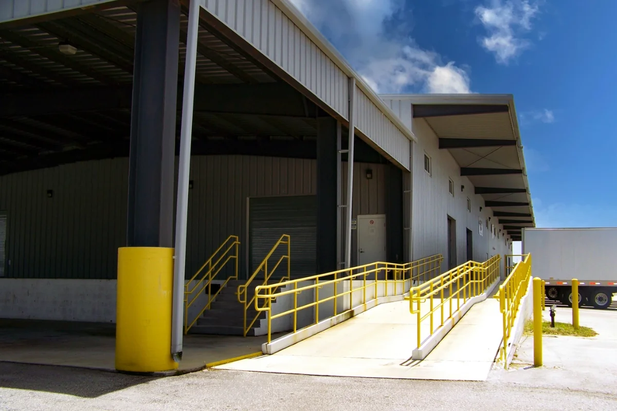State of Florida Department of Agriculture Distribution Center Upgrades truck bay entrance ramp