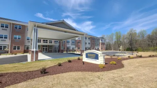 front of building