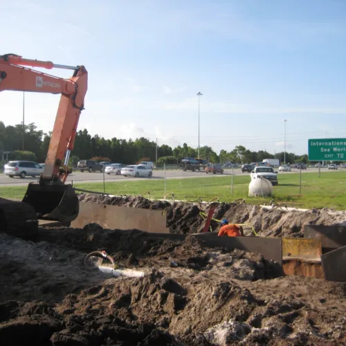 I-Drive and Universal Blvd Force Main