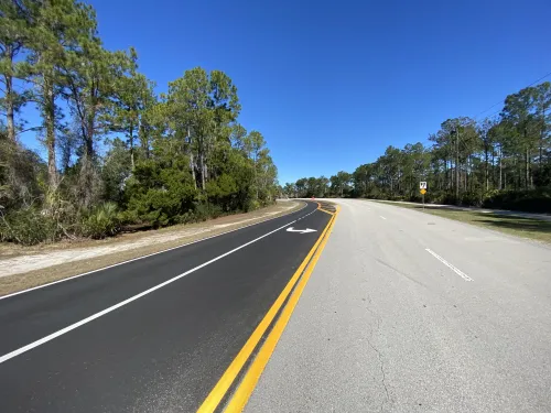 left turn lane