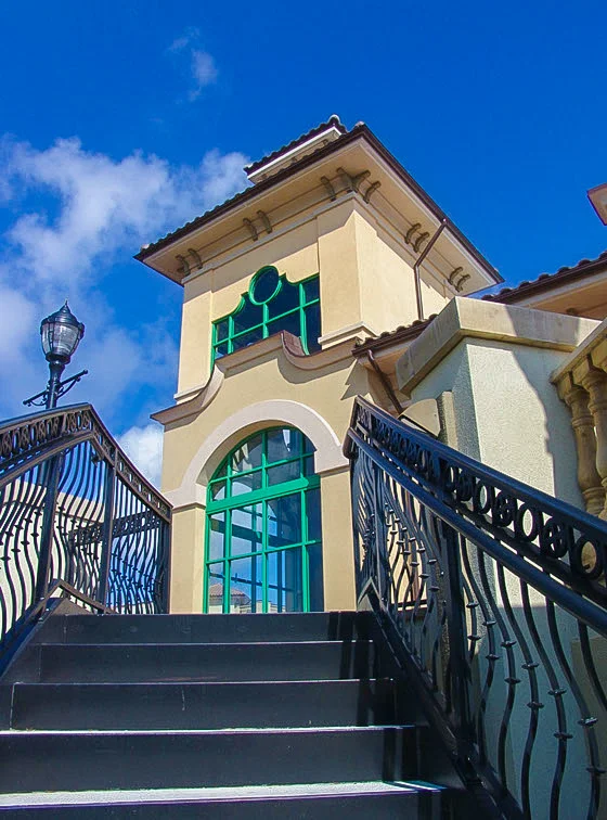 building exterior and stairs