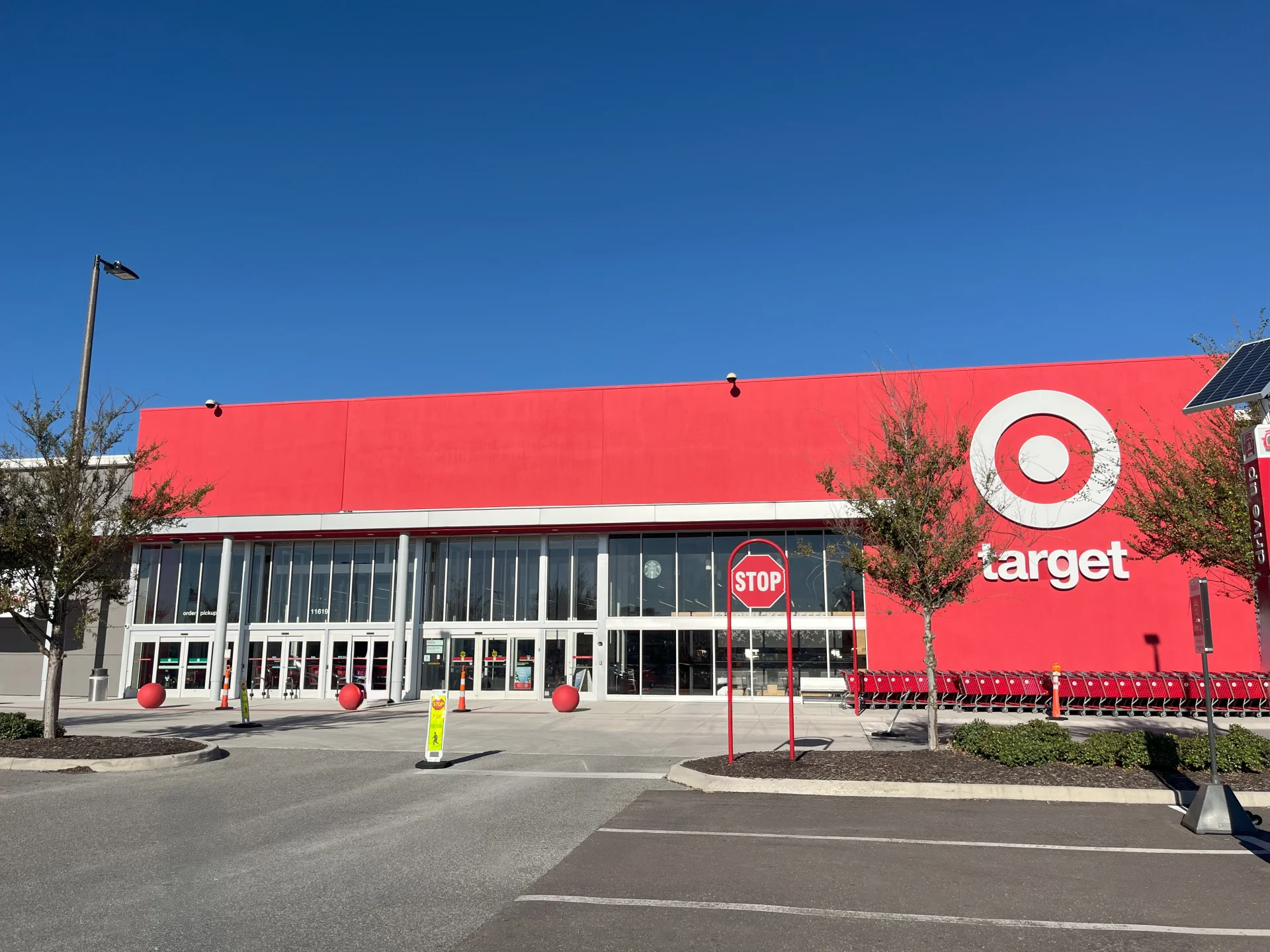 Target building exterior storefront