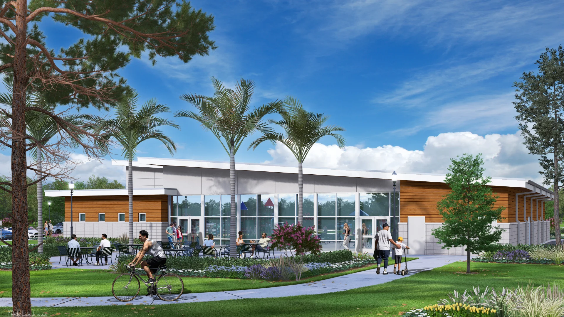 building side exterior rendering