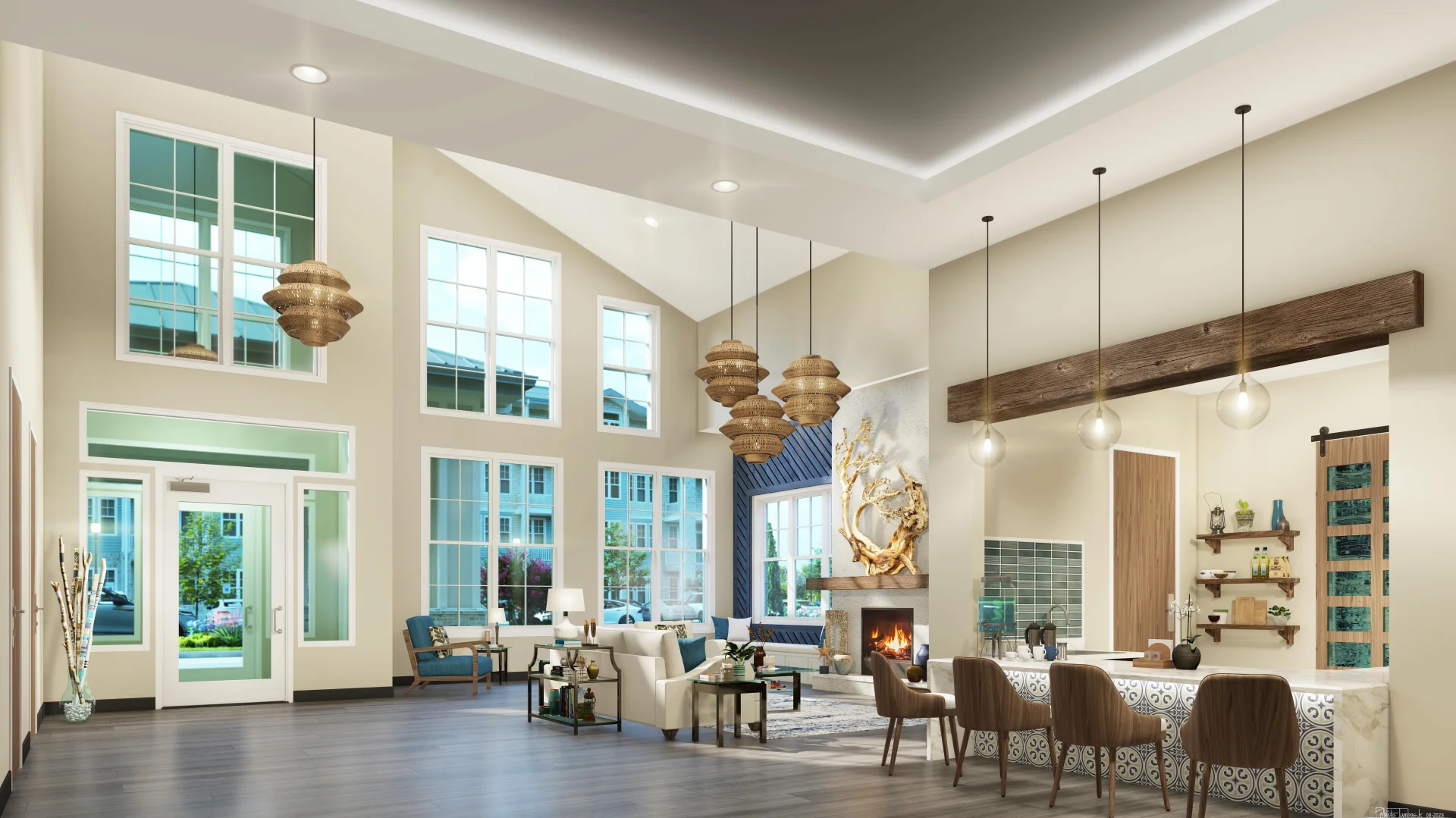 2-story common area