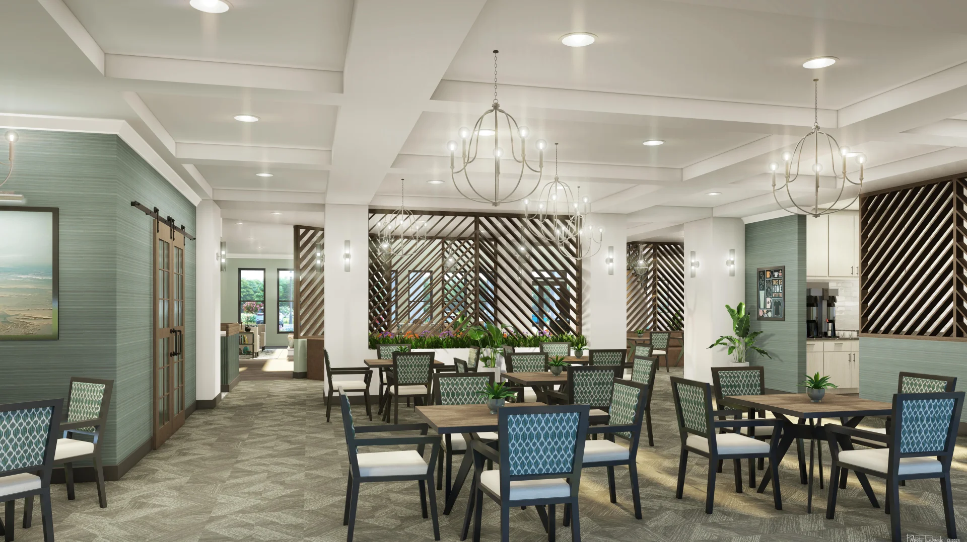 kitchen and dining room seating