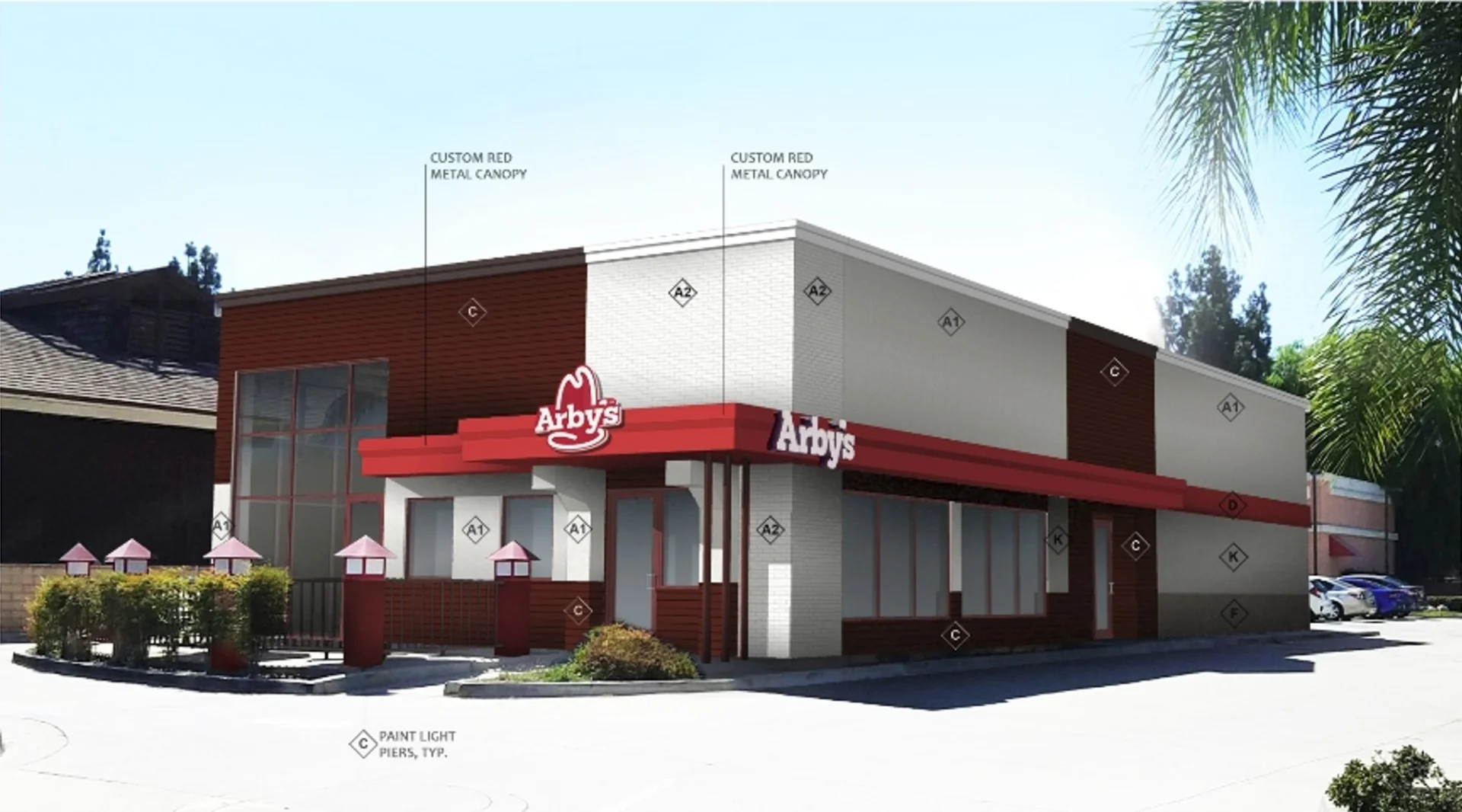 Arby's building exterior render