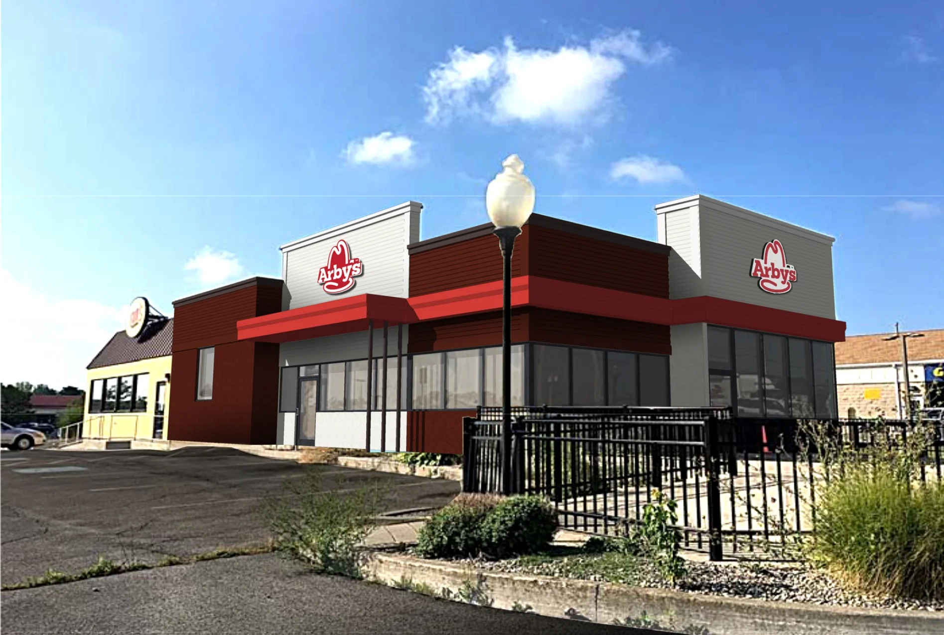 Arby's building exterior render